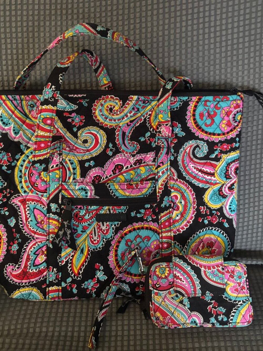 Vera Bradley Pink Paisley Tote & Wallet